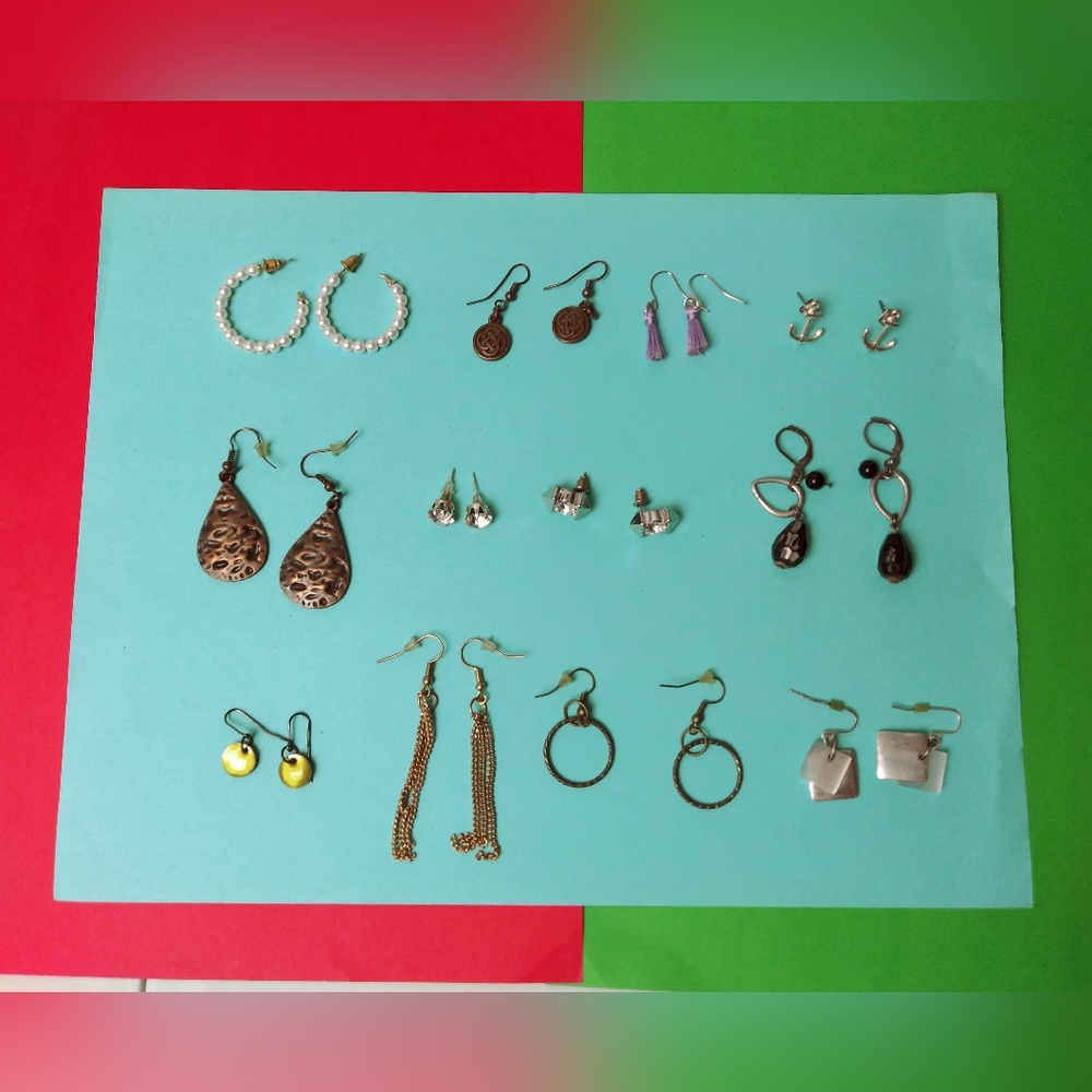 Casual Women's Exquisite Earrings Assortment Bundle Of 12